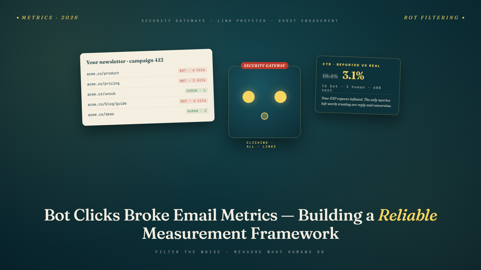 Bot Clicks Broke Email Metrics: Building a Reliable Measurement Framework