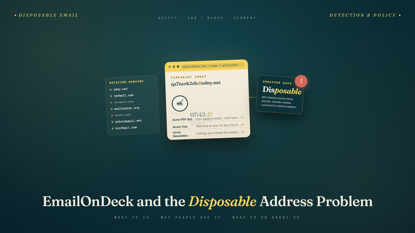 EmailOnDeck: What It Is, Why People Use It, And What Marketers Should Actually Do About It