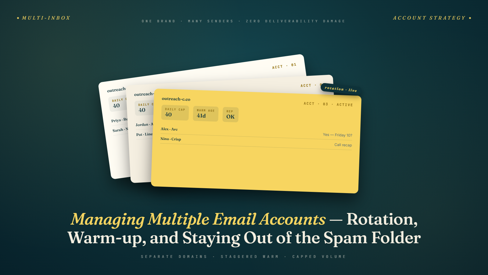 Managing Multiple Email Accounts for Cold Email