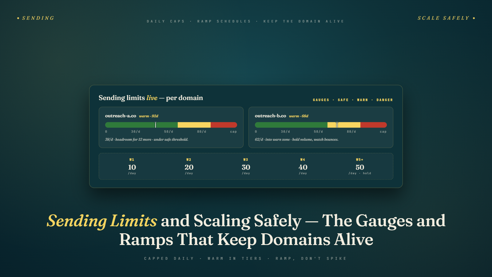 Sending Limits & Scaling Cold Email Safely