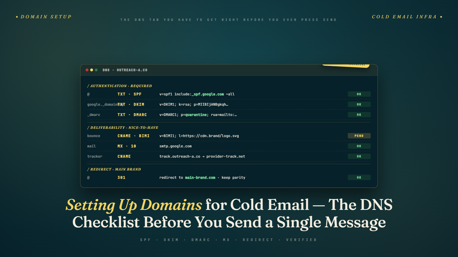 Setting Up Domains for Cold Email: Main vs. Secondary