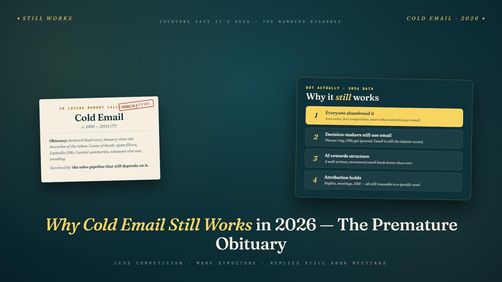 Why Cold Email Still Works in 2026